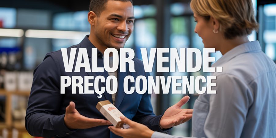 Vendedores de sucesso não disputam preço — conquistam confiança e constroem valor.
