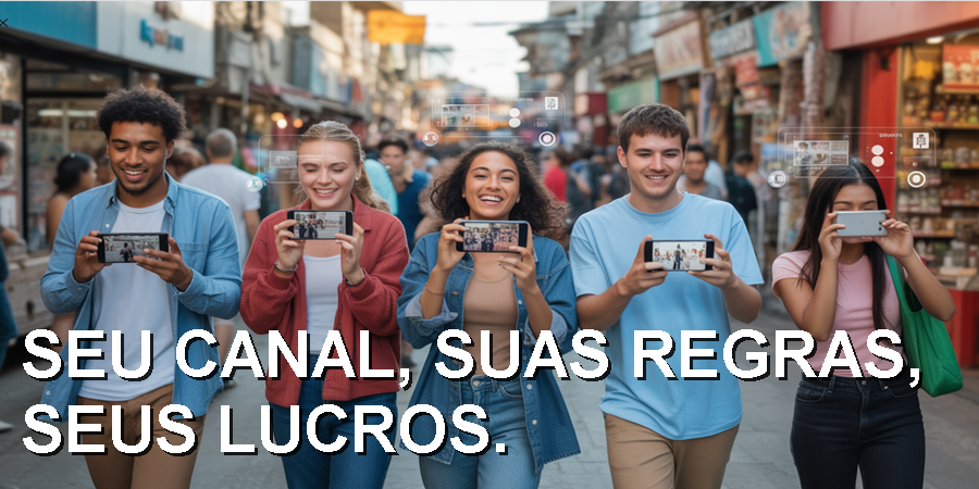 Com apenas U$S 20 de setup, qualquer pessoa pode criar um canal comercial e ganhar dinheiro vendendo vídeos promocionais de comércios locais.